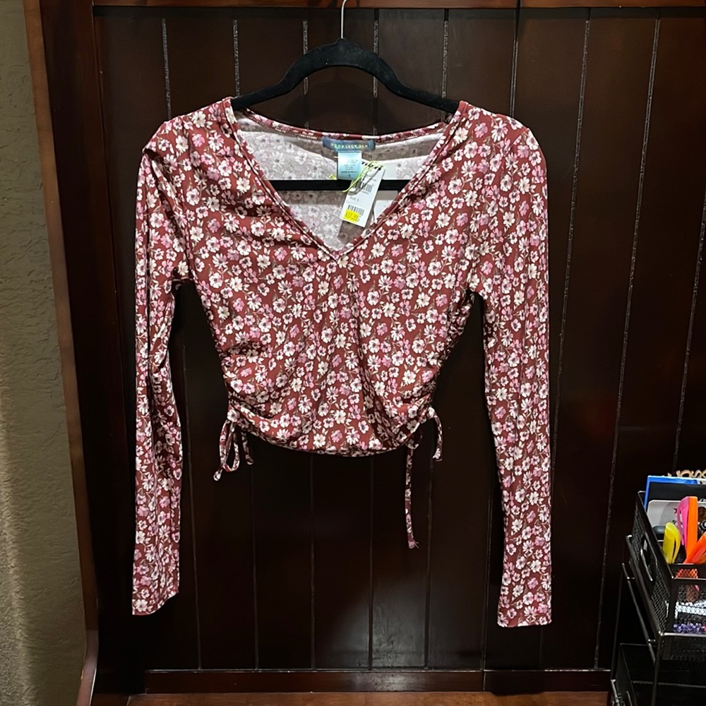 Floral crop top from tillys